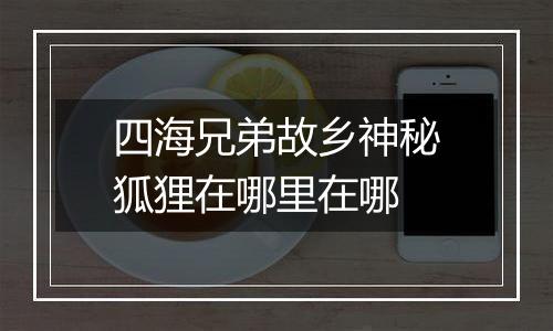 四海兄弟故乡神秘狐狸在哪里在哪