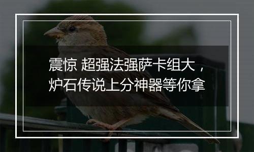 震惊 超强法强萨卡组大，炉石传说上分神器等你拿